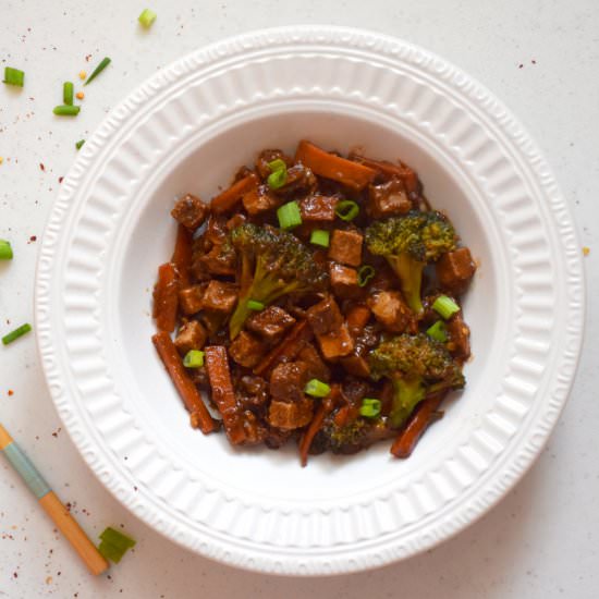 Hot and sweet tofu - Recipe photo by cookingwithpree