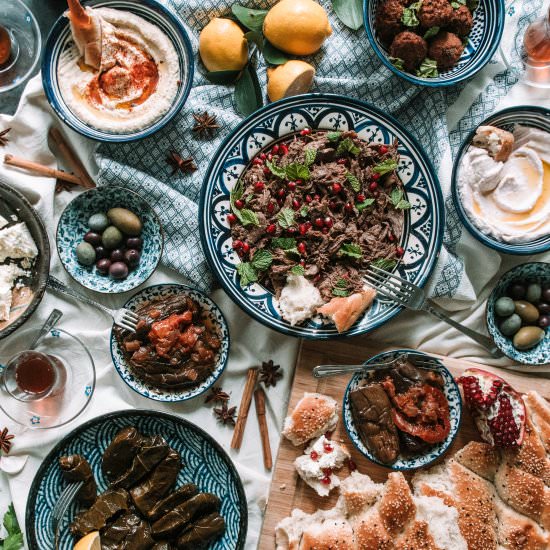 Pomegranate Braised Lamb Shoulder - Recipe photo by The Cutlery Chronicles