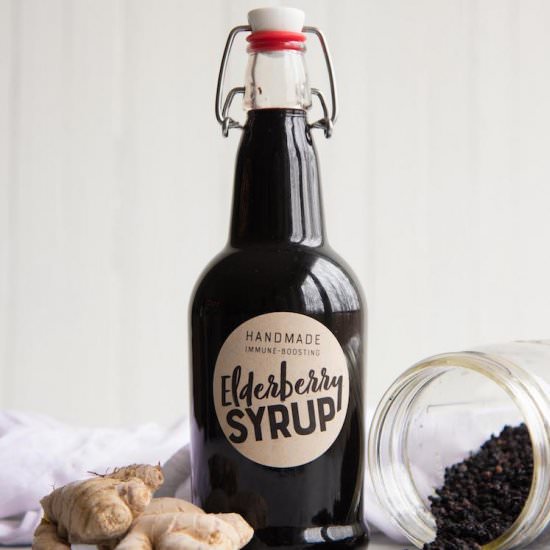 Homemade Elderberry Syrup & Gummies - Recipe photo by wholefully