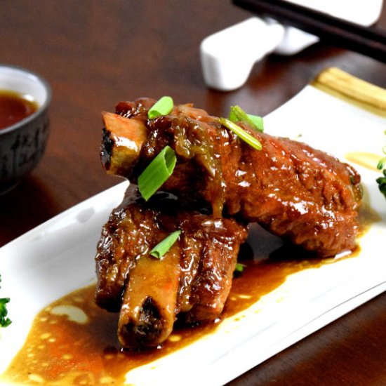 Braised Chinese pork ribs - Recipe photo by Taste of Asian Food