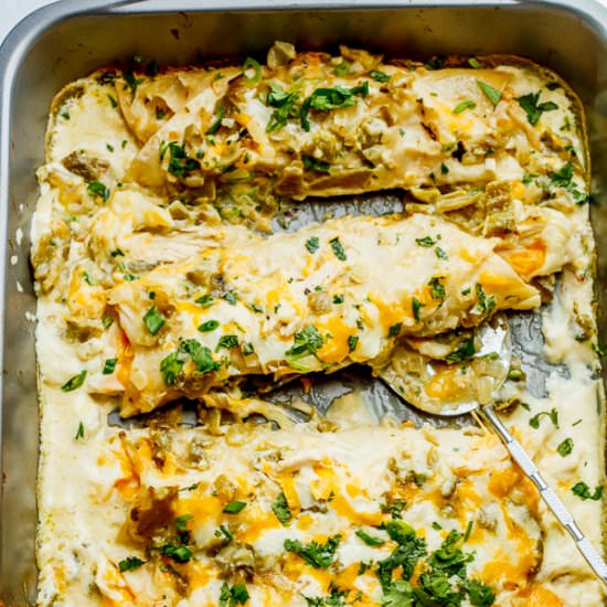 Best Chicken Enchiladas Recipe - Recipe photo by MunchkinTime