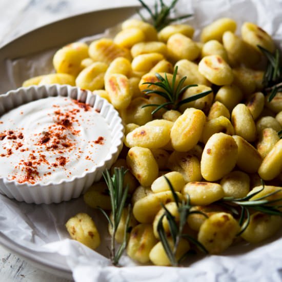 Pan Fried Gnocchi - Recipe photo by Inside the rustic kitchen