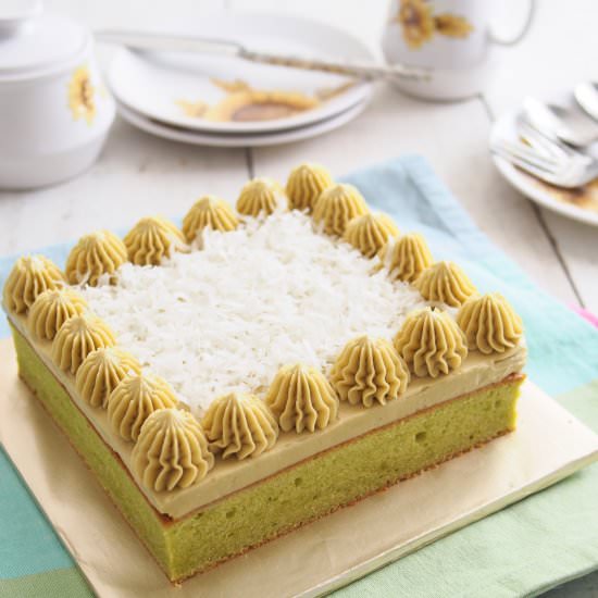 Pandan Butter Cake - Recipe photo by Bake With Paws
