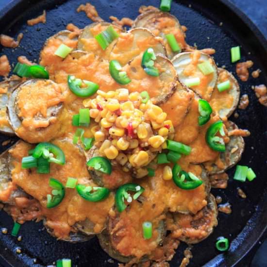 Irish Pub-Style Potato Nachos - Recipe photo by trialandeater