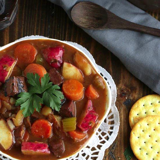 Vegan Guinness Irish Stew - Recipe photo by VeganVigilante