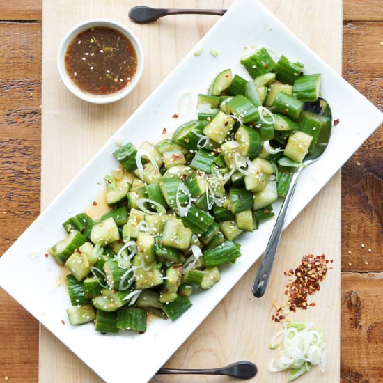 Chinese Smashed Cucumbers - Recipe photo by whoneedssalad