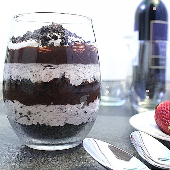 Oreo Cheesecake Parfait for Two - Recipe photo by mamabearscookbook