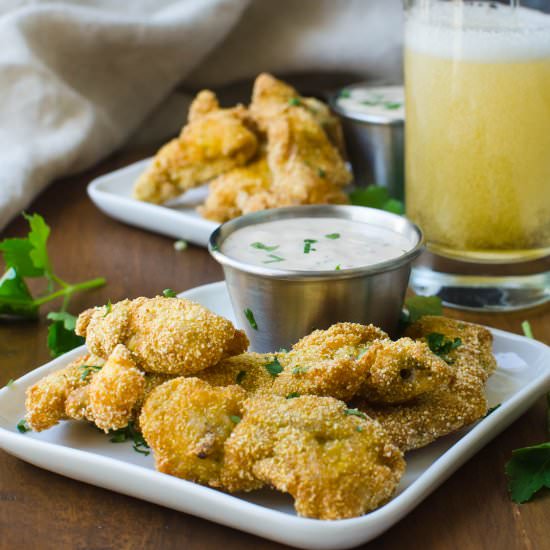 Deep Fried Oysters with Remoulade - Recipe photo by garlic and zest