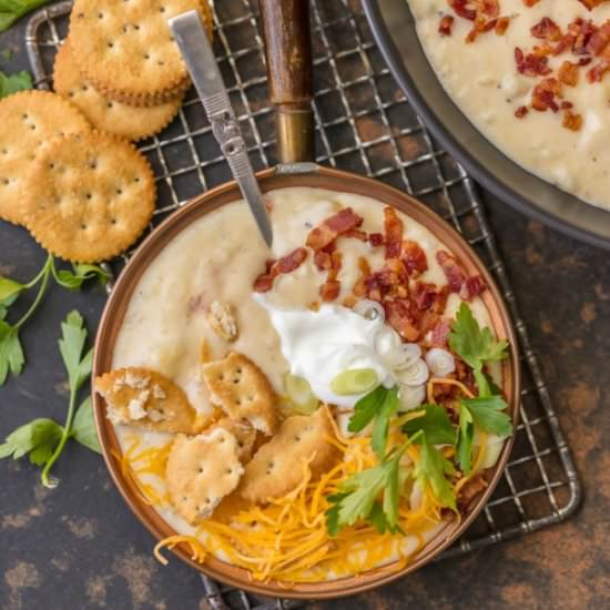 Loaded Baked Potato Soup - Recipe photo by the cookie rookie