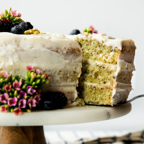 Pistachio Cake - Recipe photo by sallysbakingaddiction