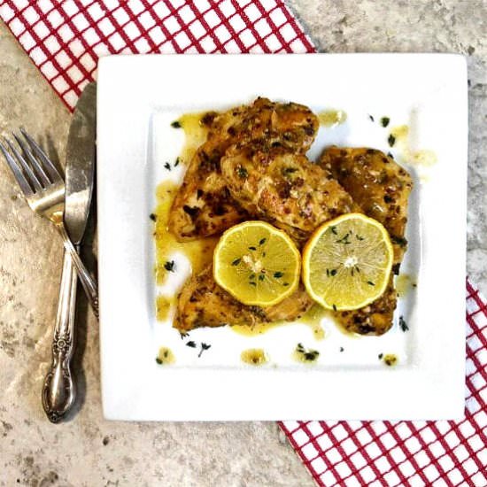 Garlic Lemon Chicken - Recipe photo by thegardeningcook