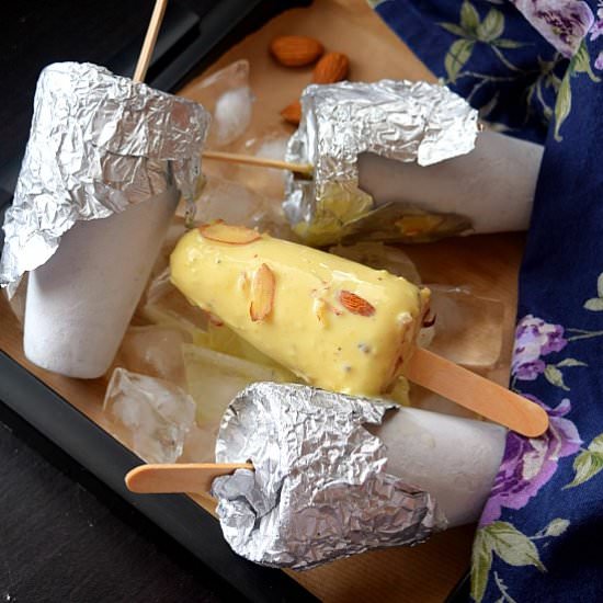 Almond Cardamom Kulfi - Recipe photo by Savory Bites
