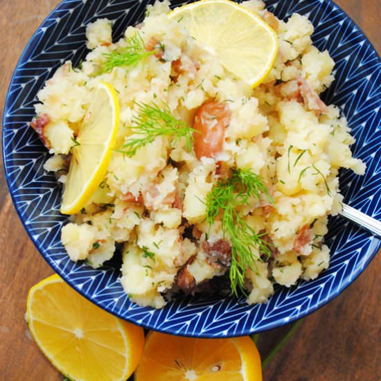 Dill Red Potatoes with Lemon - Recipe photo by The Anchored Kitchen