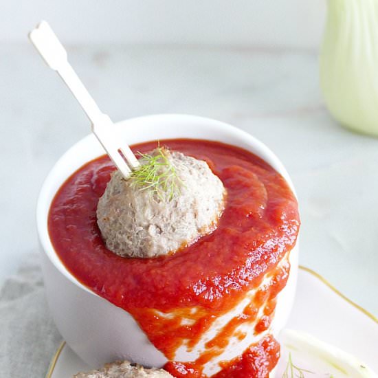 Mini Fennel and Apple Meatballs - Recipe photo by its_a_vegworld_afterall