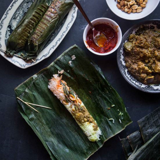 Indonesian Rendang Grilled Rice - Recipe photo by WhatToCookToday