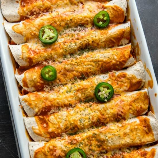 Vegetarian Enchiladas - Recipe photo by loveyourbodywell