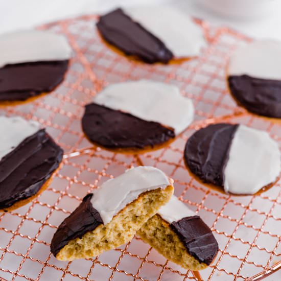 bakery style black and white cookie - Recipe photo by wellseasonedstudio