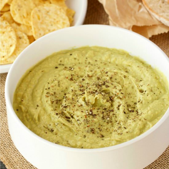 Creamy Avocado Hummus - Recipe photo by lovingitvegan
