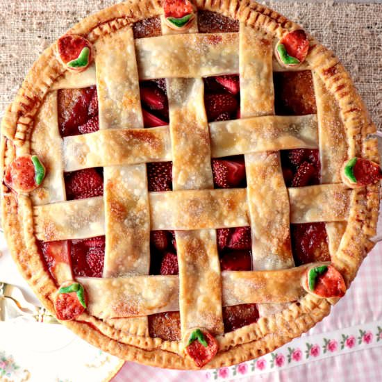 Strawberry Orange Pie Cake - Recipe photo by Kudos Kitchen by Renee
