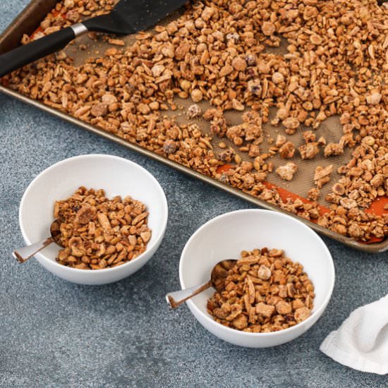 maple grain free granola - Recipe photo by tasty seasons