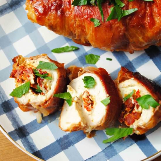 Goat Cheese Stuffed Chicken Breast - Recipe photo by The Anchored Kitchen