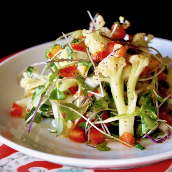 Lemon Marinated Fioretto Salad - Recipe photo by cookingontheweekends