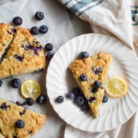 Paleo Lemon Blueberry Scones - Recipe photo by Thenaturalnurturer
