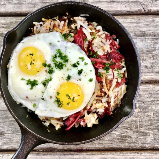 Corned Beef Hash - Recipe photo by simmerandsauce