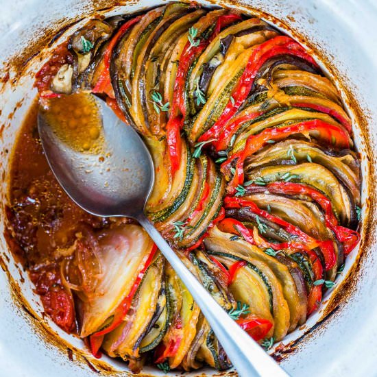 Best Slow Cooker Ratatouille - Recipe photo by Blondelish.com
