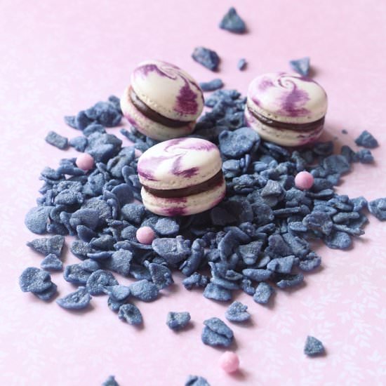 Violet Macarons - Recipe photo by Miuda
