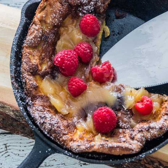 Lemon Raspberry Dutch Baby - Recipe photo by chocolatesandchai