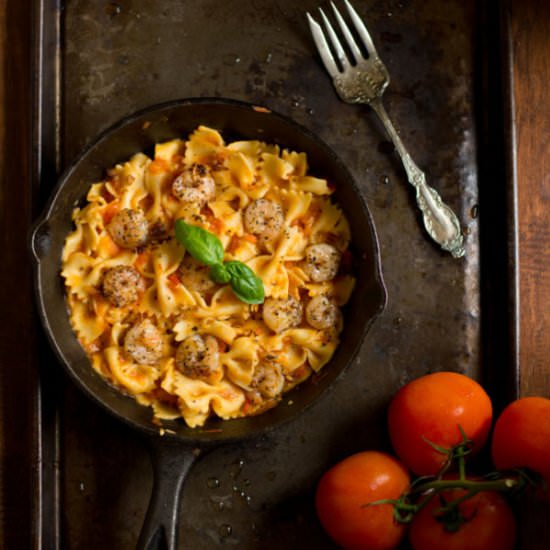 Shrimp Bruschetta Pasta - Recipe photo by pepperbowl