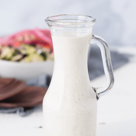 Keto Honey Mustard Dressing - Recipe photo by Peace Love and Low Carb