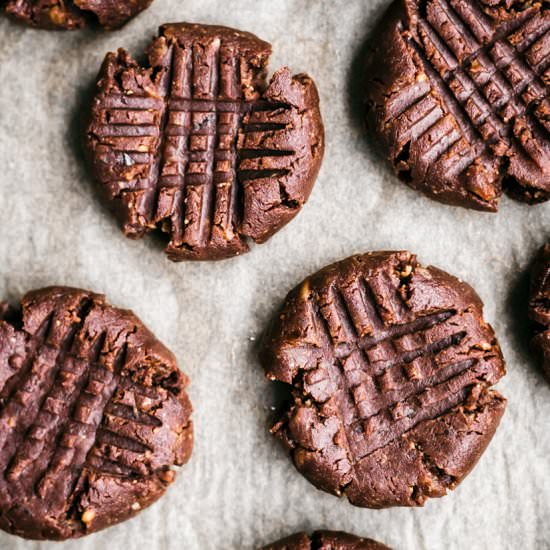 Chocolate Peanut Butter Cookies - Recipe photo by occasionallyeggs