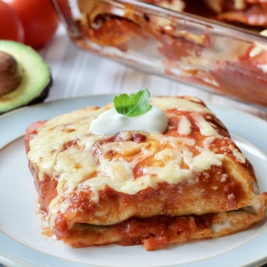 Roast Chicken Leftovers Enchiladas - Recipe photo by joskitchenlarder
