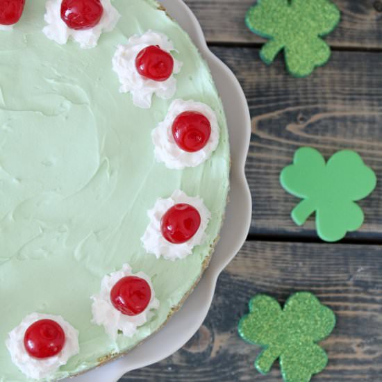 Baileys Shamrock Shake Cheesecake - Recipe photo by zestandsimmer