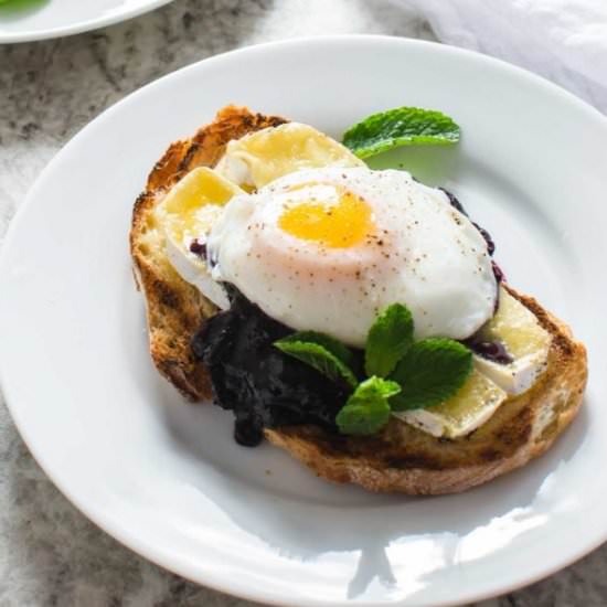 Brie, Berry Jam, and Egg Toasts - Recipe photo by saltwaterdaughters