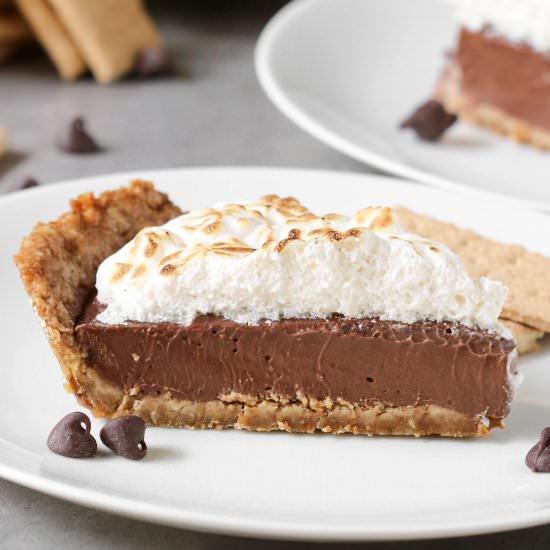 Dairy Free Smores Pie - Recipe photo by dessertswithbenefits