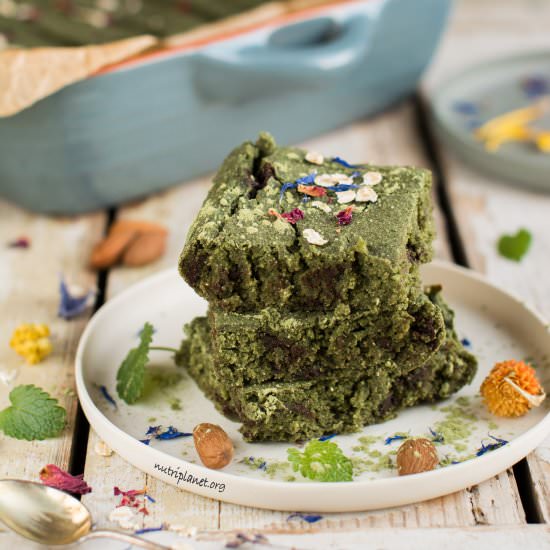 Vegan Chocolate Mint Brownies - Recipe photo by Nutriplanet