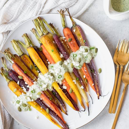 Roasted Rainbow Carrots - Recipe photo by Danilicious