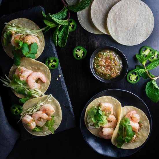 Vietnamese Shrimp Tacos - Recipe photo by Went Here 8 This