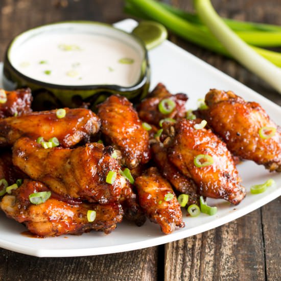 Oven BBQ Chicken Wings - Recipe photo by Home Cooking Adventure
