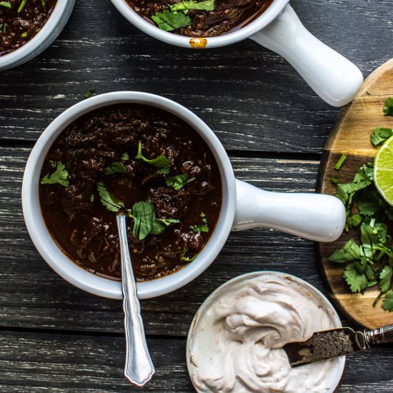 Instant Pot Short Rib Chili - Recipe photo by apleasantlittlekitchen