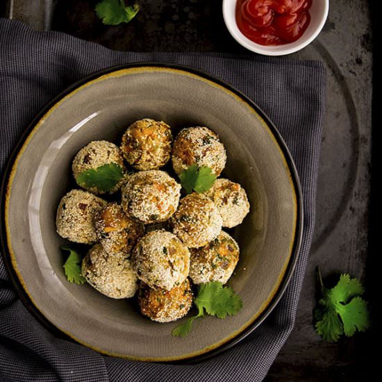 Soya Granules Veggie Balls - Recipe photo by Swati Goyal