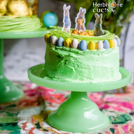 Mini Eggs Carrot Orange Piñata Cake - Recipe photo by Herbivore Cucina
