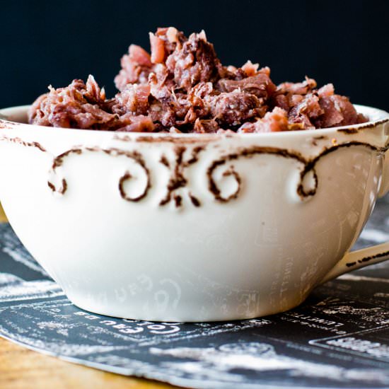 Lamb stew with red cabbage - Recipe photo by Uit de pan van San