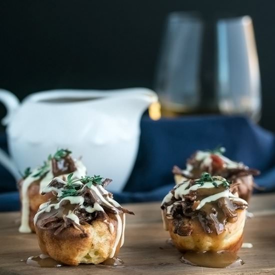 Short rib Stuffed Mini Yorkshire - Recipe photo by Cooks With Cocktails