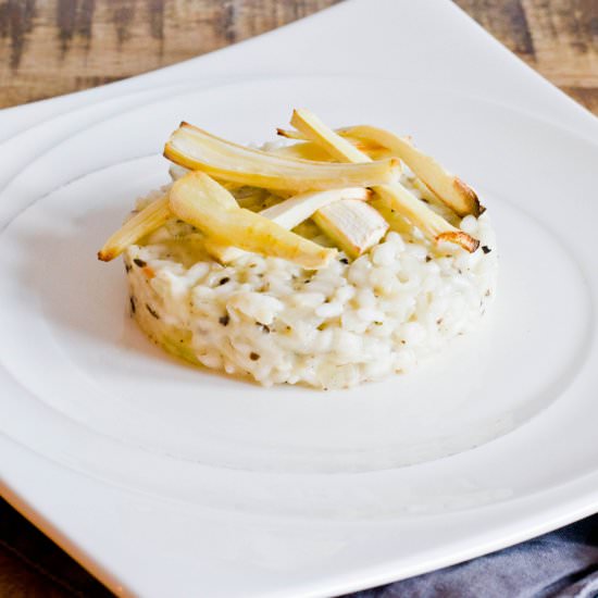Parsnip risotto - Recipe photo by Uit de pan van San