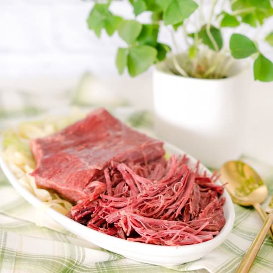 Pressure Cooker Corned Beef Brisket - Recipe photo by HealthStartsintheKitchen
