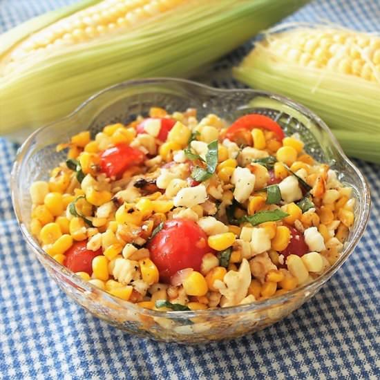 Grilled Corn and Feta Salad - Recipe photo by MyRecipeReviews